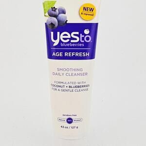 Yes To Blueberries Age Refresh Smoothing Daily Cleanser Cleanse Coconut 4.5 oz